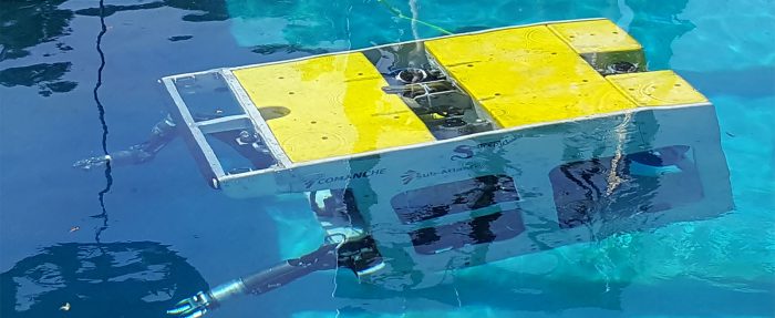 Comanche ROV in Underwater Test Pool at SeaTrepid Facility